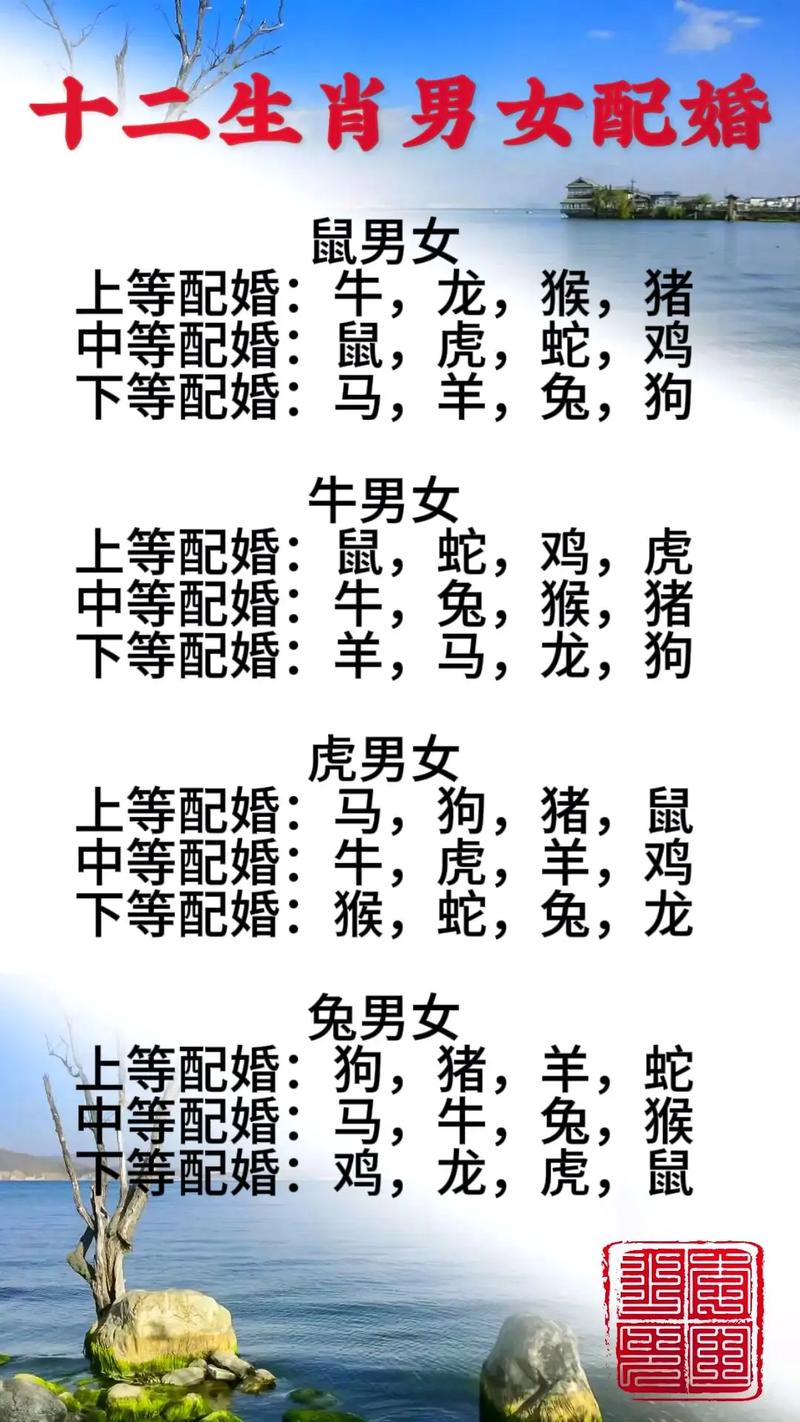 什么生肖结婚最配,什么属相结婚最般配