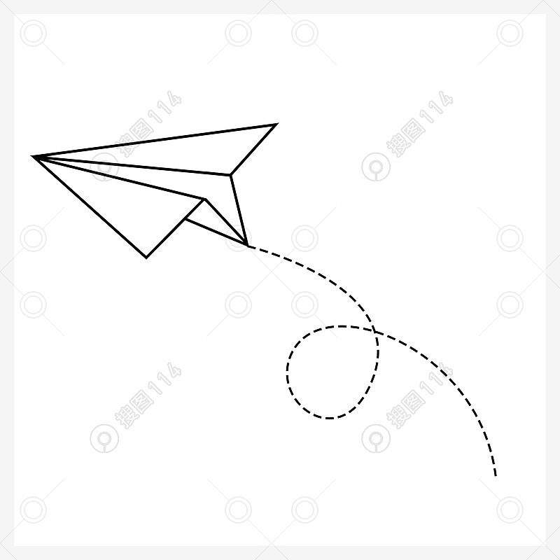 [纸飞机简笔画素材]纸飞机简笔画图片大全