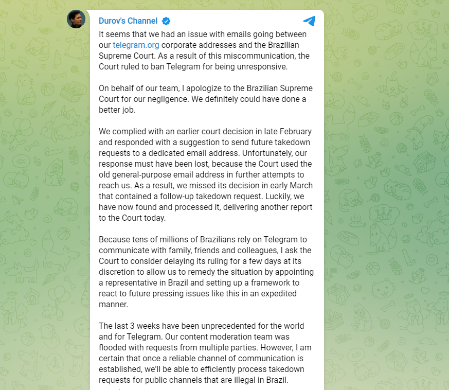 关于telegram请求过于频繁的信息