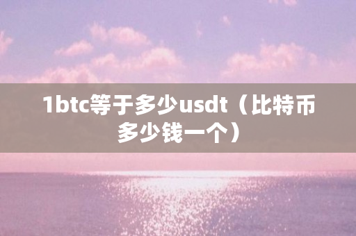 usdt是多少钱,usdt等于多少人名币