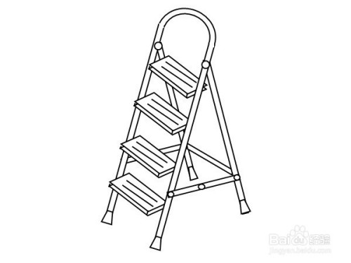 梯子的画法简笔画,梯子的画法简笔画怎么画