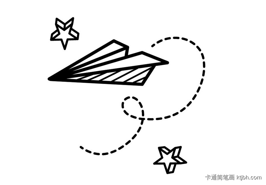 纸飞机怎么画,纸飞机怎么画好看又简单 帅气
